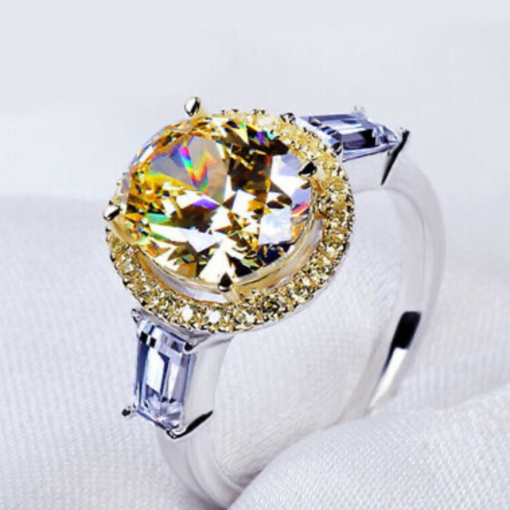 925 sterling silver citrine ring - Picture 10 of 12